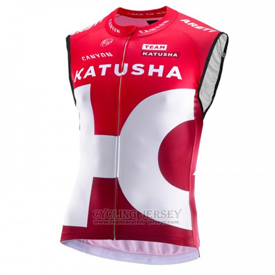 2016 Wind Vest Katusha White and Red